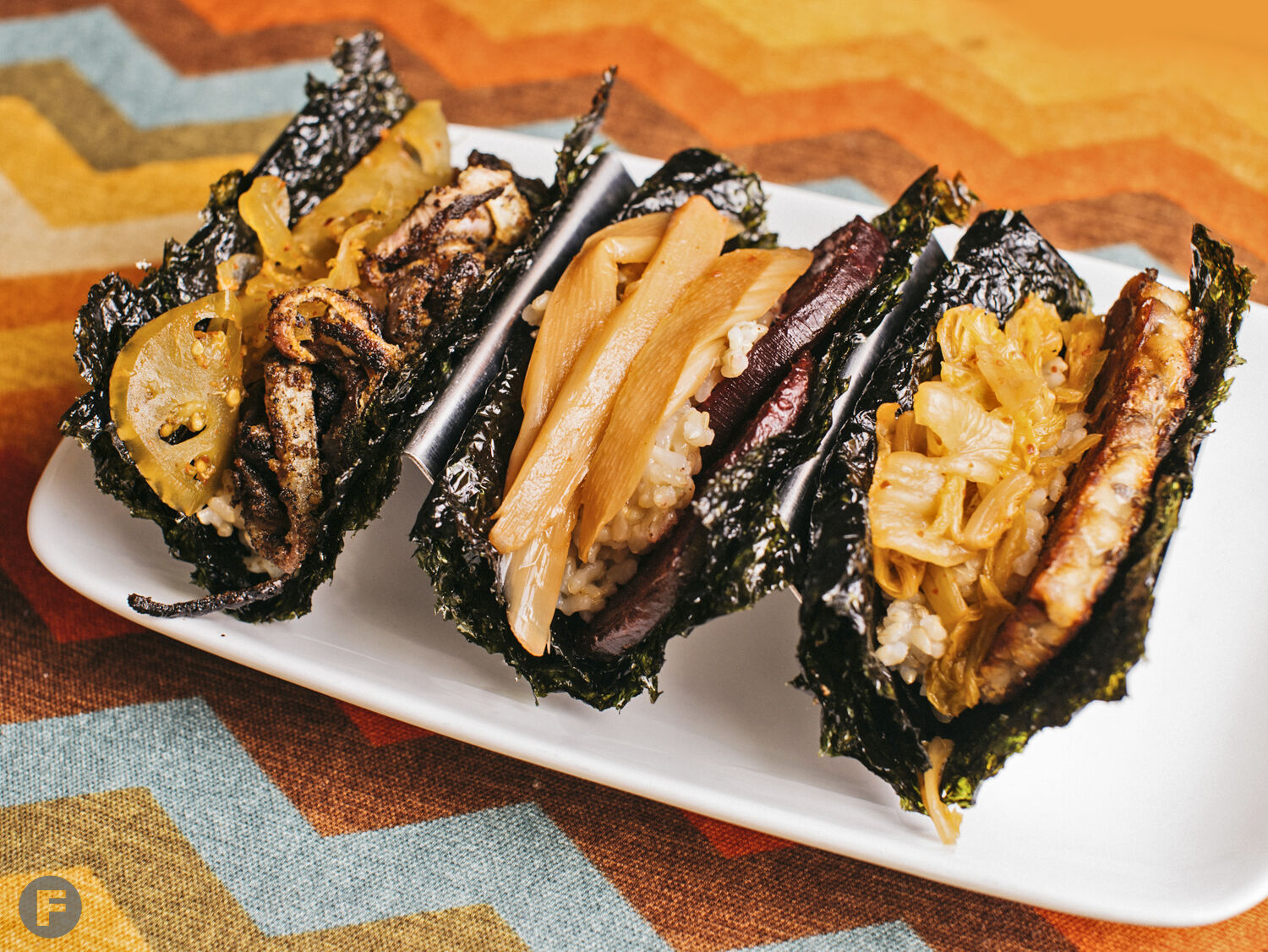 Tempeh feature kimbap tacos